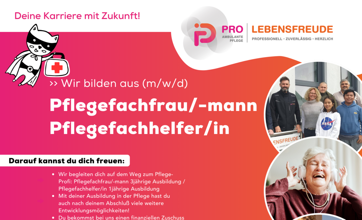 Ausbildung in der Pflege!